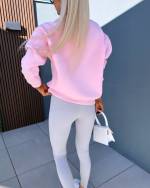 Pink Soft Cotton Sweatshirt