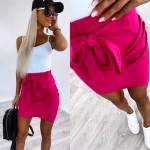 Melns Mīksta Kokvilnas Sasienama Svārki