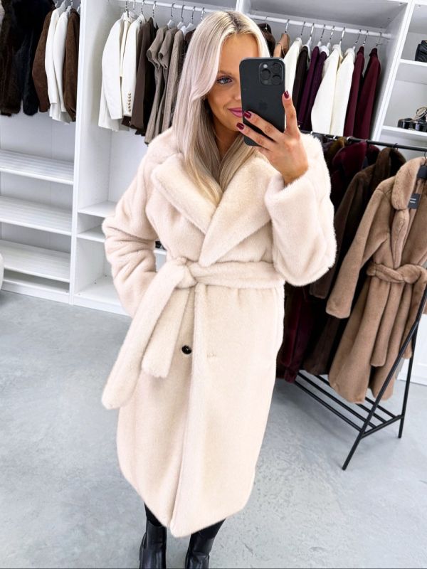 Helebeež Luksuslik Eest Seotav Talvemantel