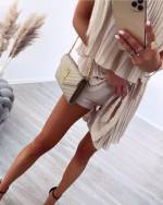 Черный Комбинезон со складками