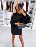 Tumši Sarkans Elastīga Pieguļoša Kleita Ar Platām Piedurknēm