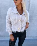 Juoda Soft Buttoned Sweater