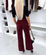 Черный Прямые классические брюки