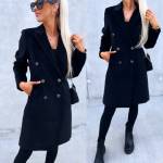 Camel Belted Buttoned Coat