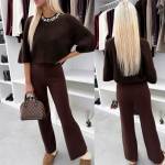 Черный Мягкие и эластичные брюки прямого кроя