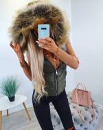Must Kapuutsiga Vest
