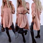 Black Gold-buttoned Longer Back Tunic