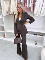 Pruun Nööpidega Pintsak