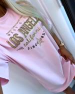 Violetinė Marškinėlių Suknelė Los Angeles