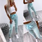 Zila Ērtas Ikdienas Bikses