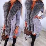 Roosa Seemisnahast Kraega Mantel