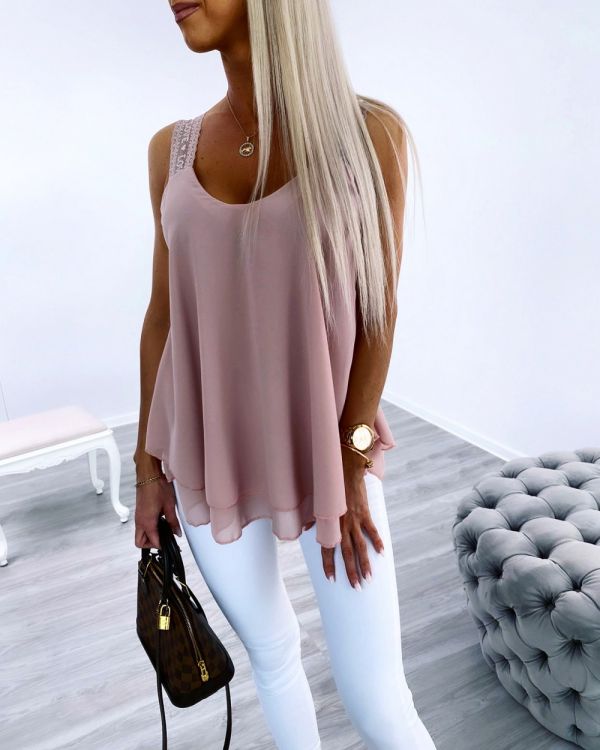 Sārts Šifona Tops