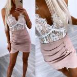 Rožinis Zomšinis Sijonas Su Sagomis