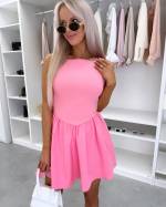 Roosa Skater Stiilis Kleit