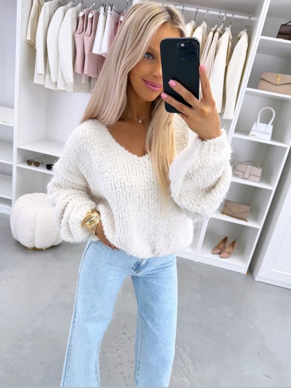 Gaiši Bēša Maigs Adījuma Džemperis