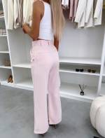 Sarkans Taisna Piegriezuma Bikses Ar ērtu Jostasvietu