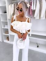 Helebeež Volangidega Crop-top