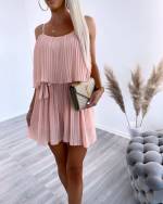 Черный Комбинезон со складками