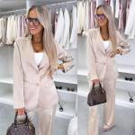 Pruun Nööpidega Pintsak