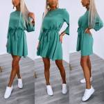 Khaki Keskelt Seotav Mugav Vabaaja Kleit