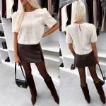 Czarny Bluzka Z Cekinami