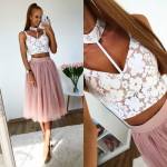 Must Pitsist Choker Kaelusega Top