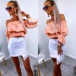 Roosa Sifoonist Crop-top