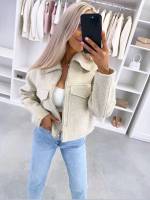 Серый Куртка Oversized на молнии