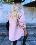 Light Beige Oversized Spring/autumn Jacket