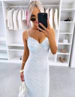 Sinine Veniv Pitsist Bodycon Kleit