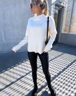 Taupė Soft Sweater With Slit