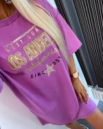 Purple Shirt Dress Los Angeles