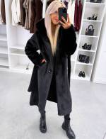 Коричневый Роскошное зимнее пальто с капюшоном