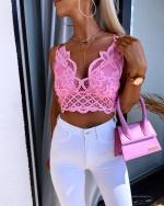 White Lace Crop-top