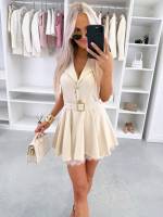 Heleroosa Vööga Jumpsuit