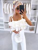 Helebeež Volangidega Crop-top