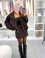 Must Lukuga Mattnahkne Oversized Jakk