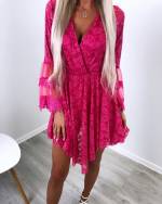 Fuksia Pitsist Jumpsuit