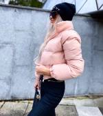 Розовый Стильная куртка Bomber