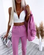 Pink Two-piece Set