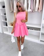 Roosa Skater Stiilis Kleit