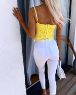 Yellow Lace Top