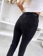 Черный Мягкие джинсы Mom Fit