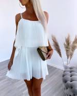 Черный Комбинезон со складками