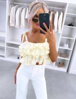 Helebeež Volangidega Crop-top