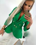 Must Kvaliteetne Vormi Hoidev Peplum Pintsak