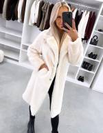 Must Kerge Ja Pehme Trukkidega Mantel