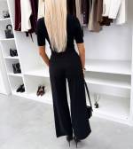 Черный Прямые классические брюки