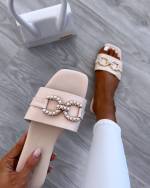 Black Comfortable Sandals With Stones