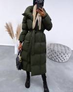 Grey Winter Tie Parka